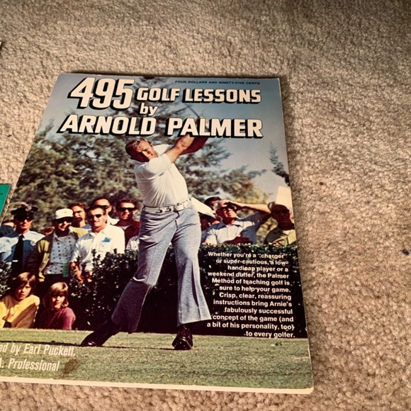 1973 Arnold Palmer 495 Golf Lessons Book PLUS 5 of 6 original 1964 Pamphlets - Picture 2 of 11